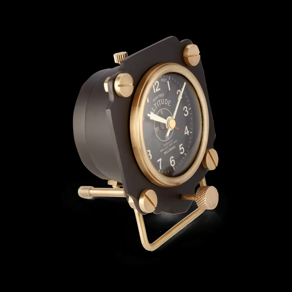 Sale Altimeter Alarm Clock Black Table Clocks