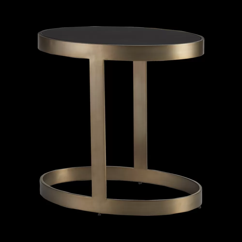 Cheap Ellipse Accent Table Antique Gold Tables