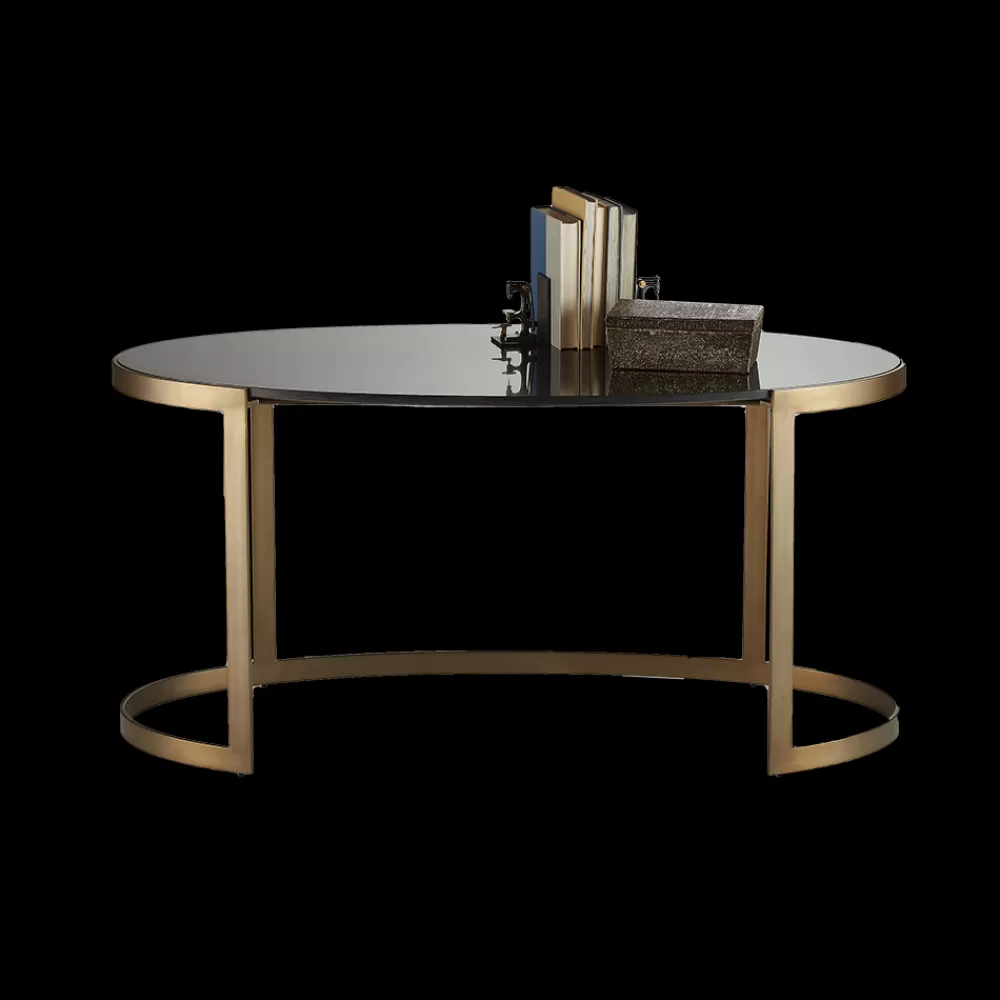 Cheap Ellipse Writing Desk Antique Gold Tables