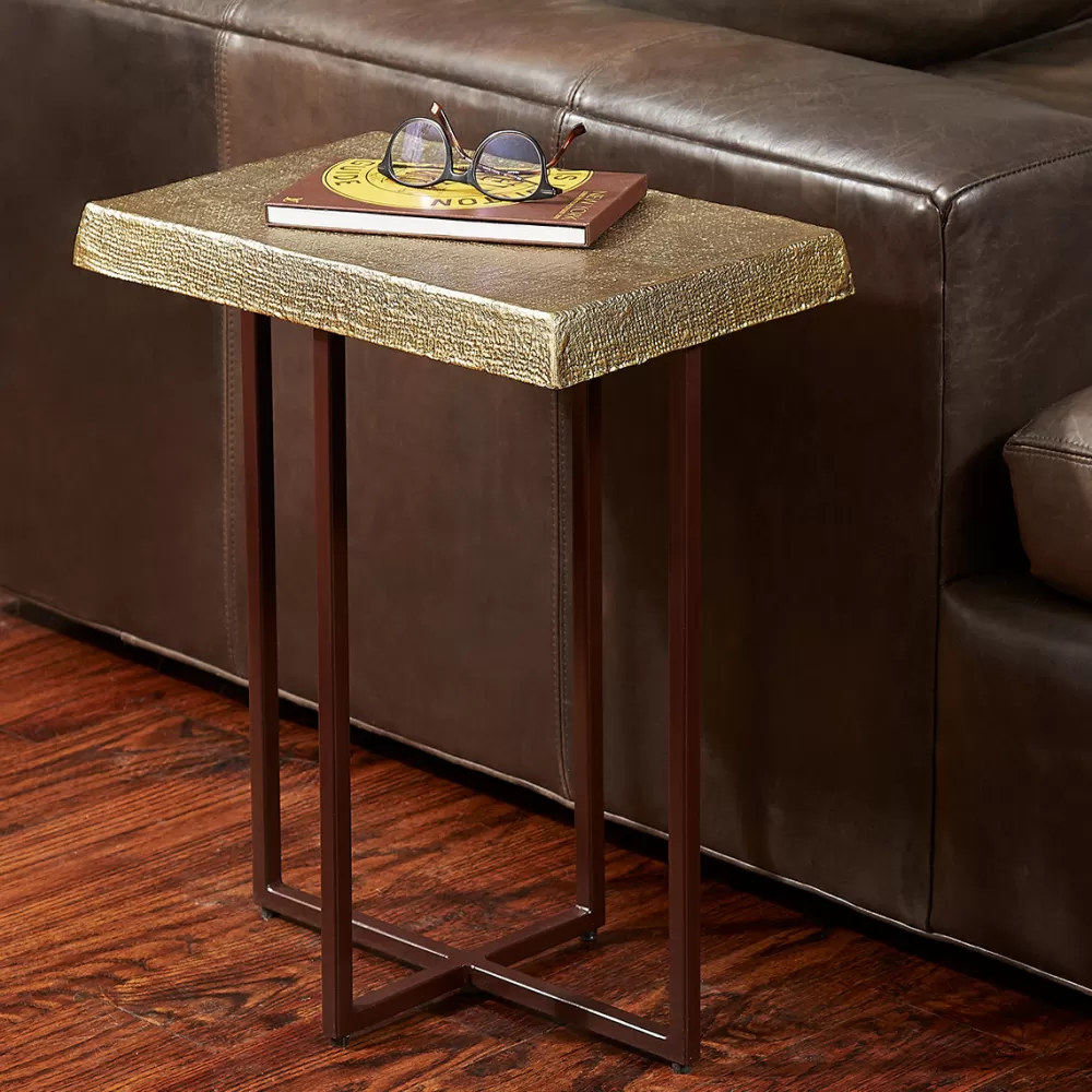 Cheap Hemp Accent Table Antique Brass Tables