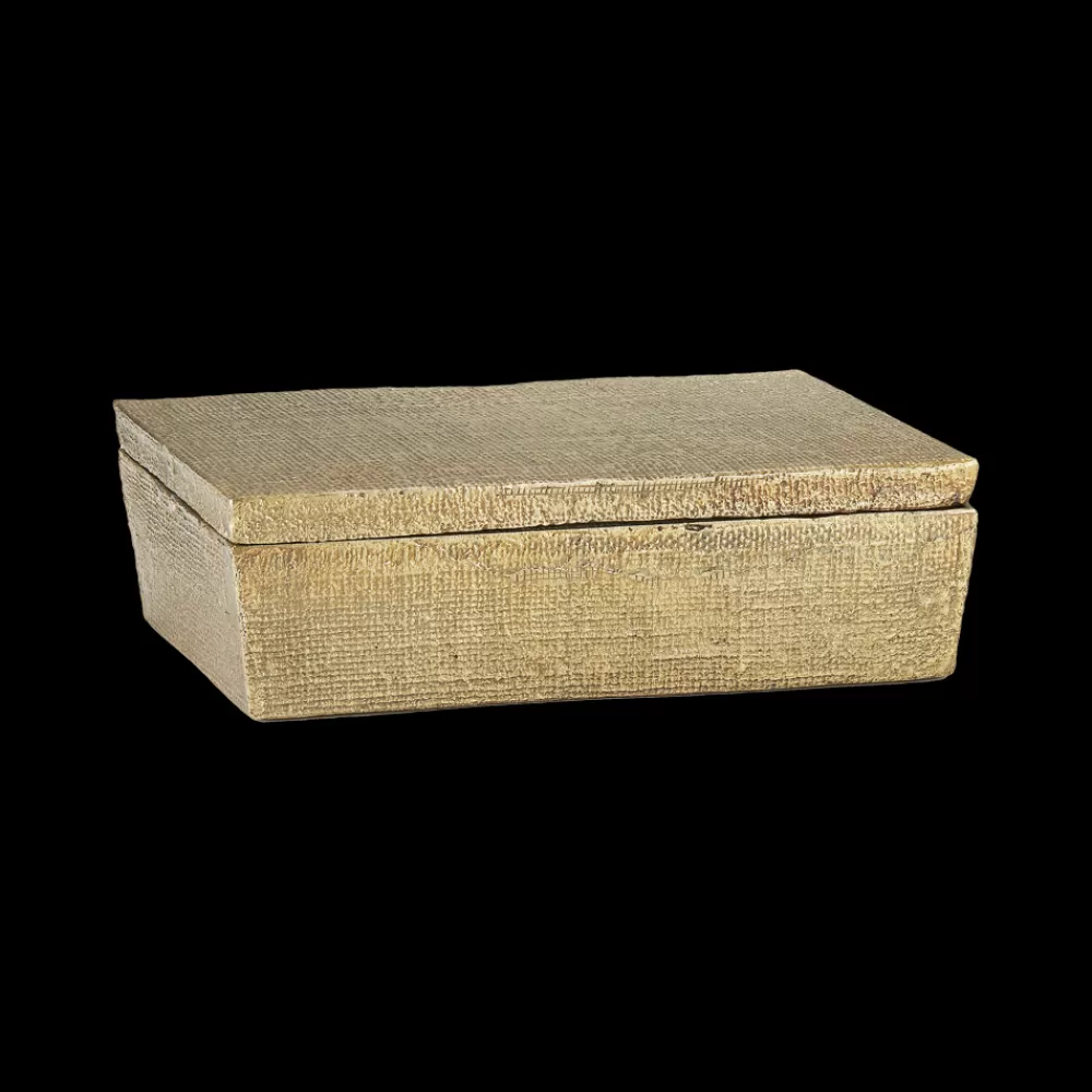 New Hemp Box Large Antique Brass Trays/Boxes