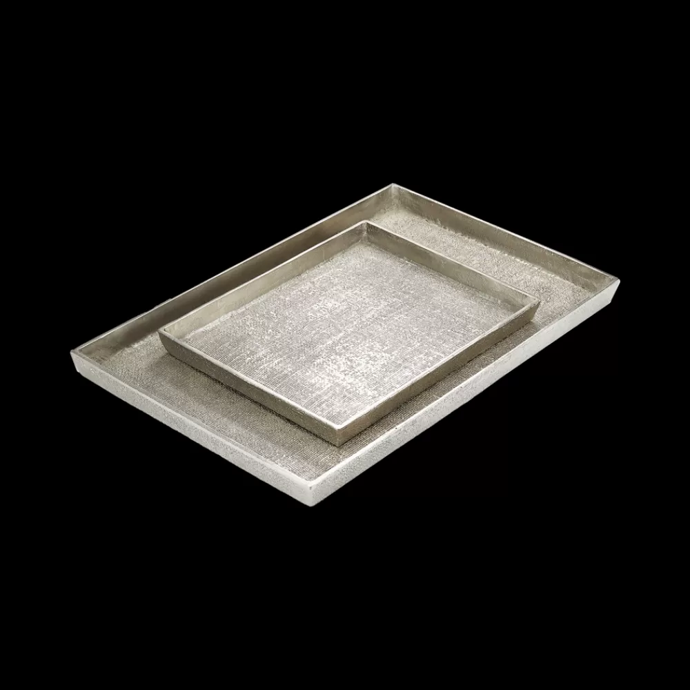 Online Hemp Tray Large Antique Nickel Decor