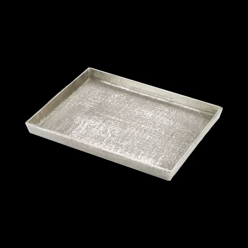 Cheap Hemp Tray Small Antique Nickel Decor