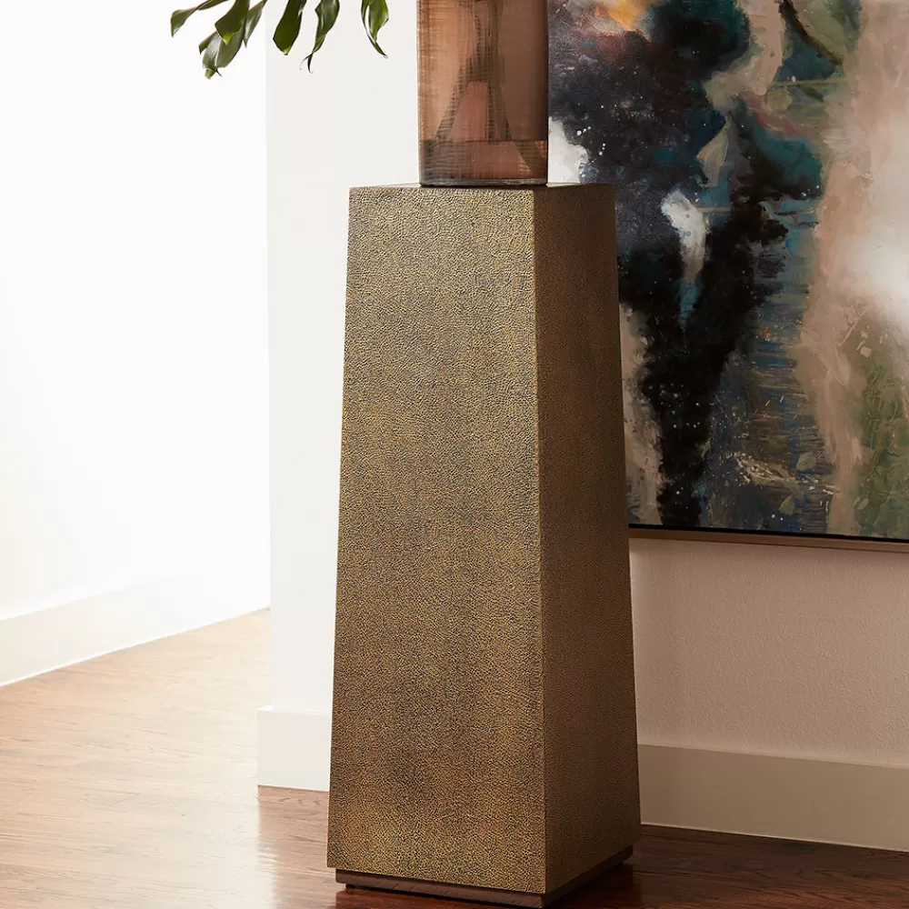 Best Kush Pedestal Antique Brass Tables