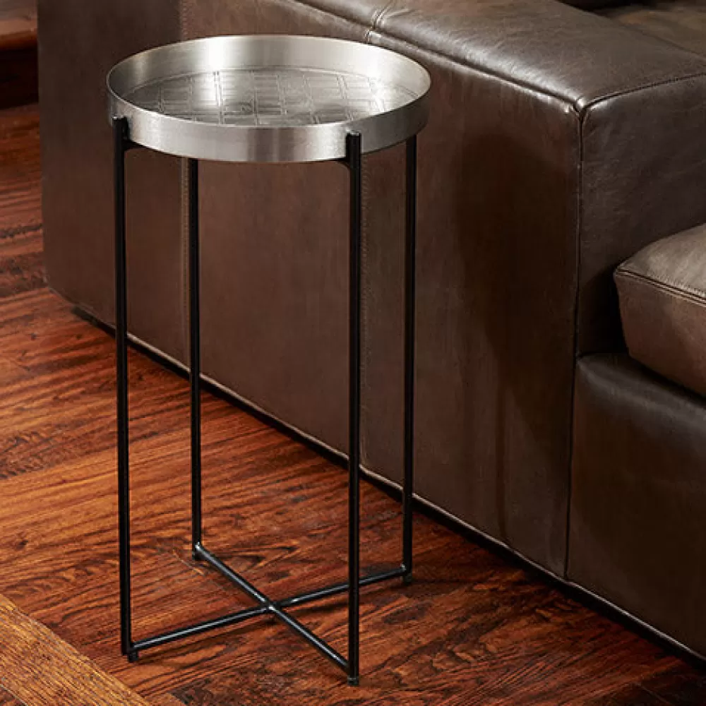 Best Map Accent Table Antique Nickel Tables