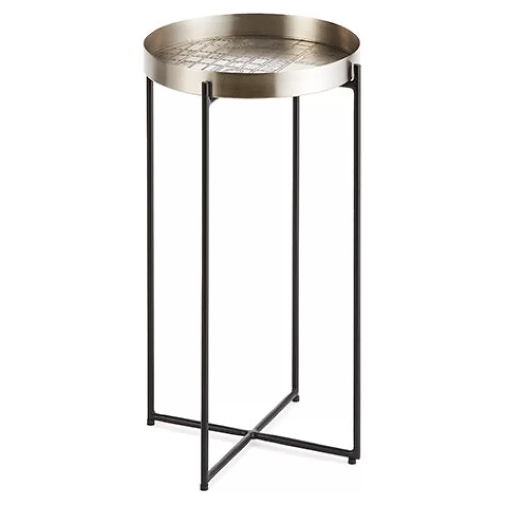 Best Map Accent Table Antique Nickel Tables