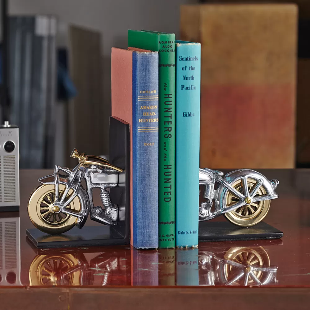 Flash Sale Motorcycle Bookends Aluminum Bookends