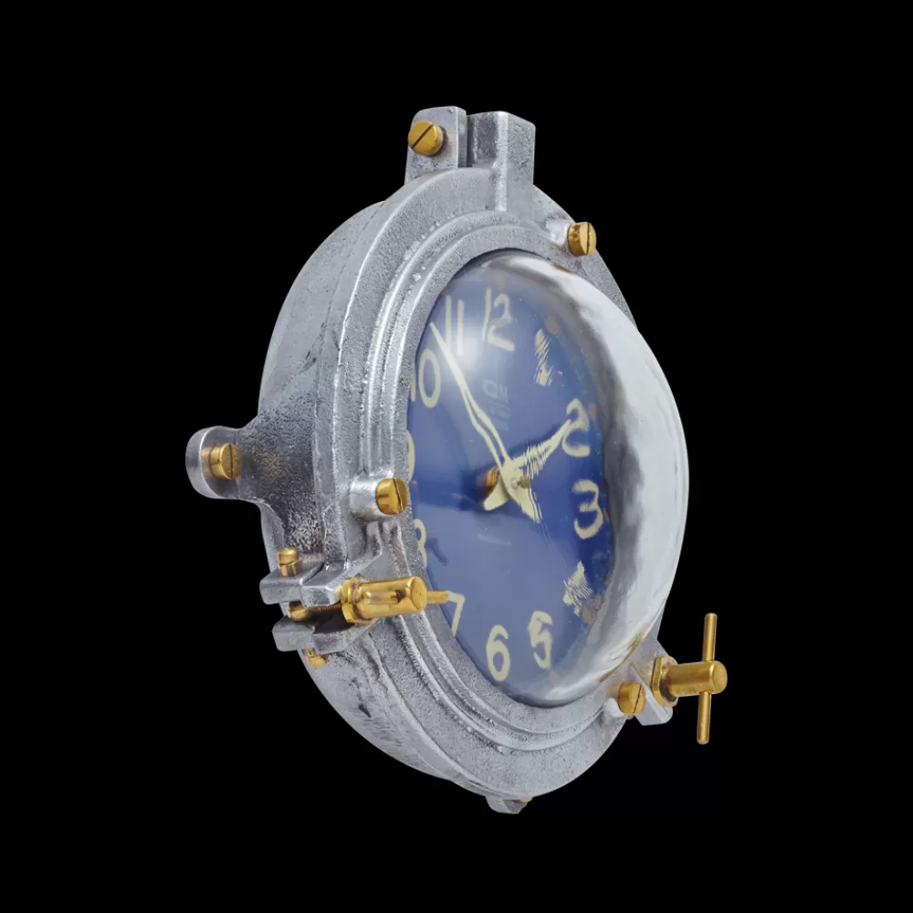 Flash Sale Quartermaster Wall Clock Blue Wall Clocks