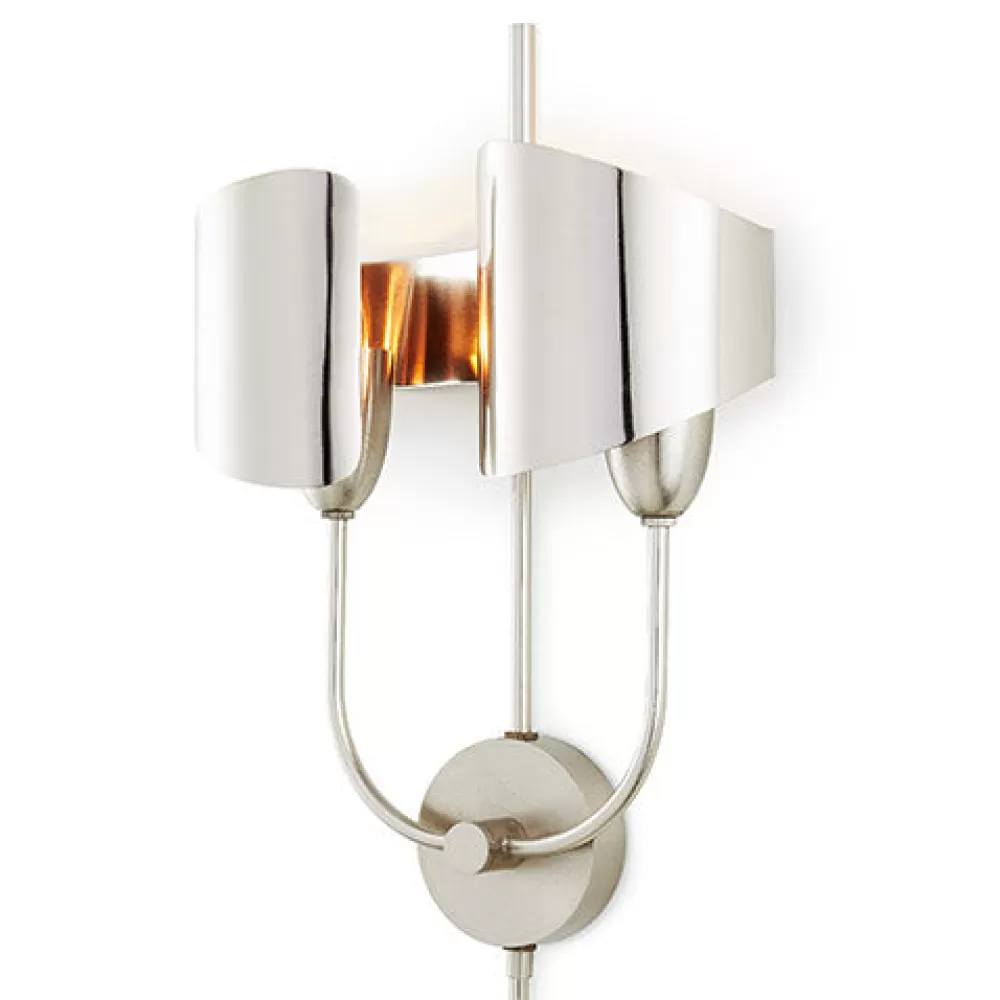 Online Quinton Sconce Nickel - Hardwired Wall Lamps