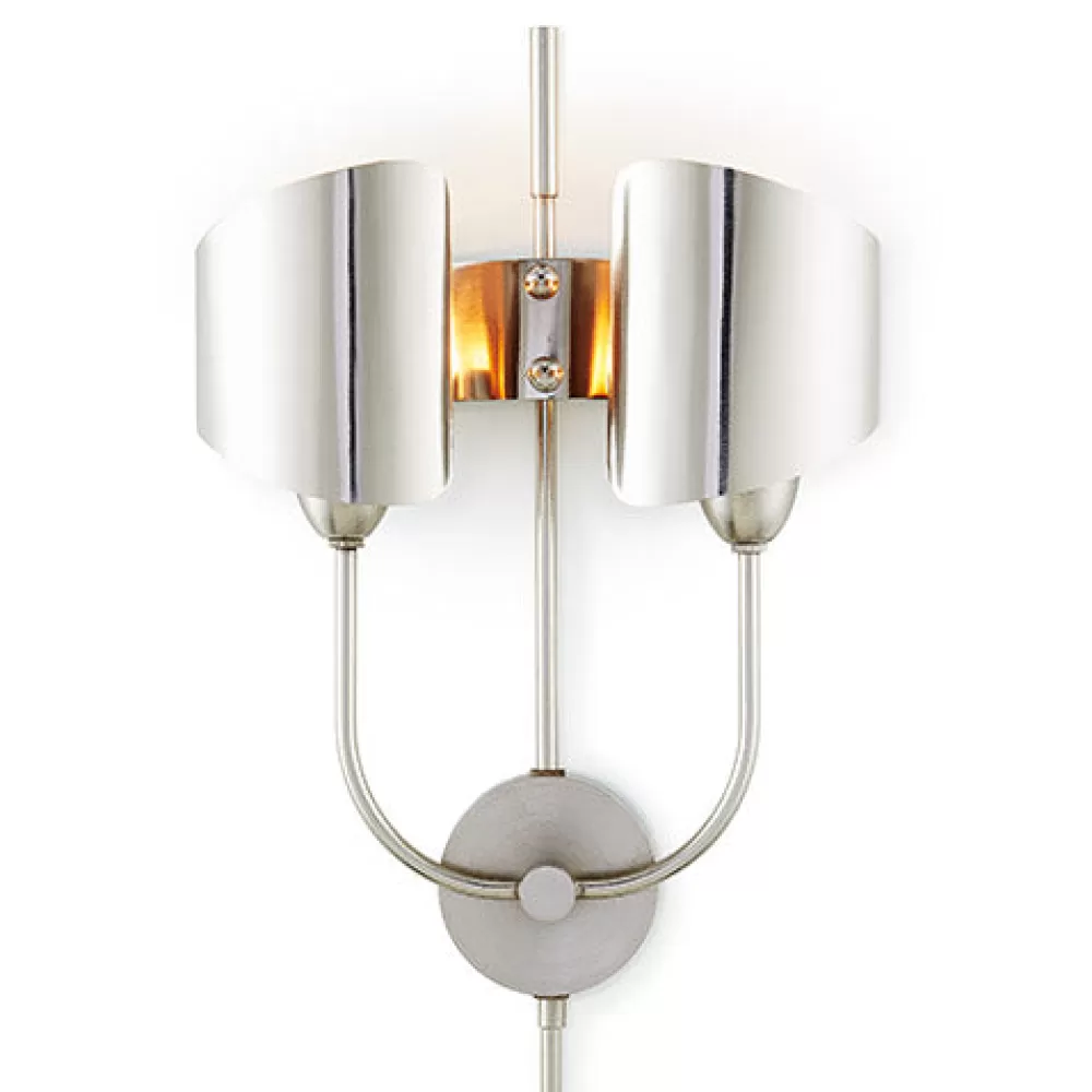 Online Quinton Sconce Nickel - Hardwired Wall Lamps