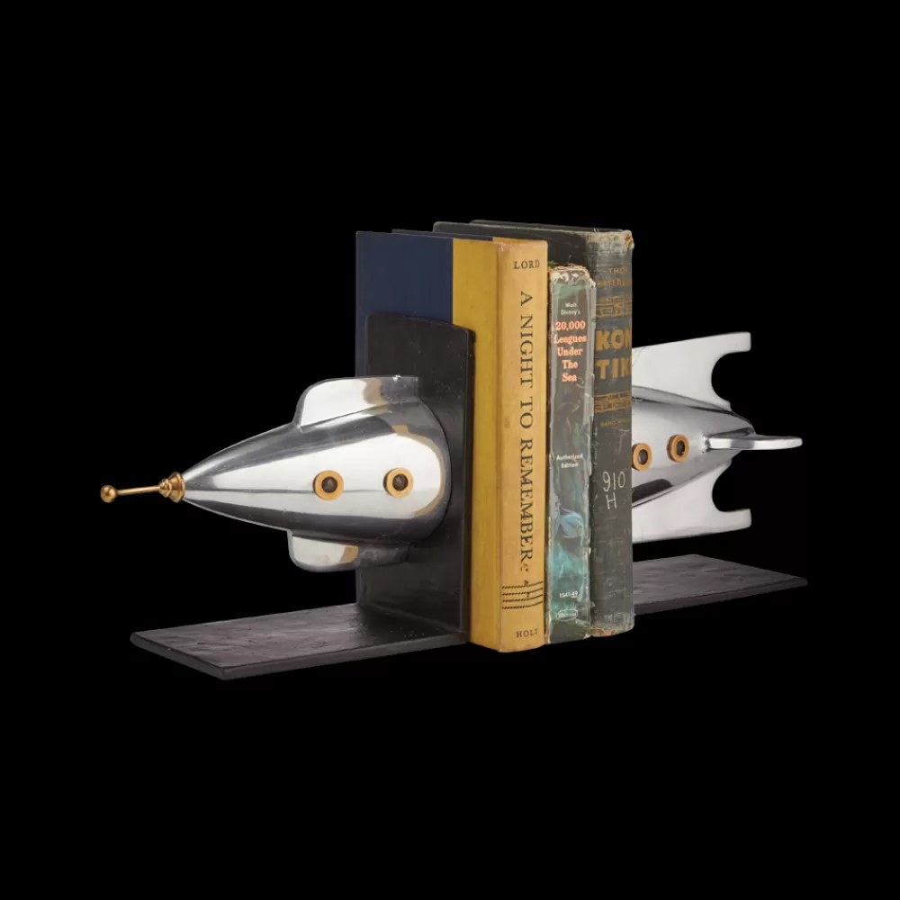 Shop Rocket Bookends Aluminum Bookends