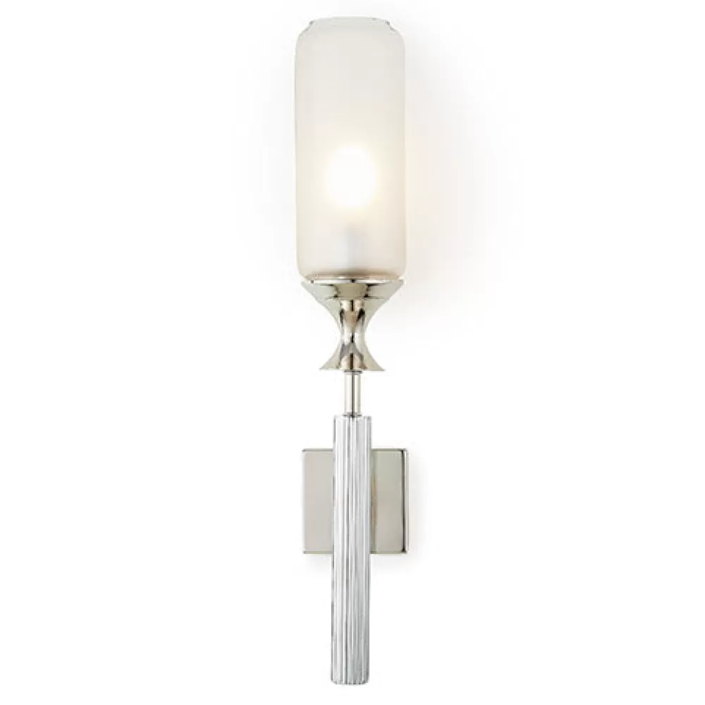 Fashion Torch Sconce Nickel - Hardwired Wall Lamps