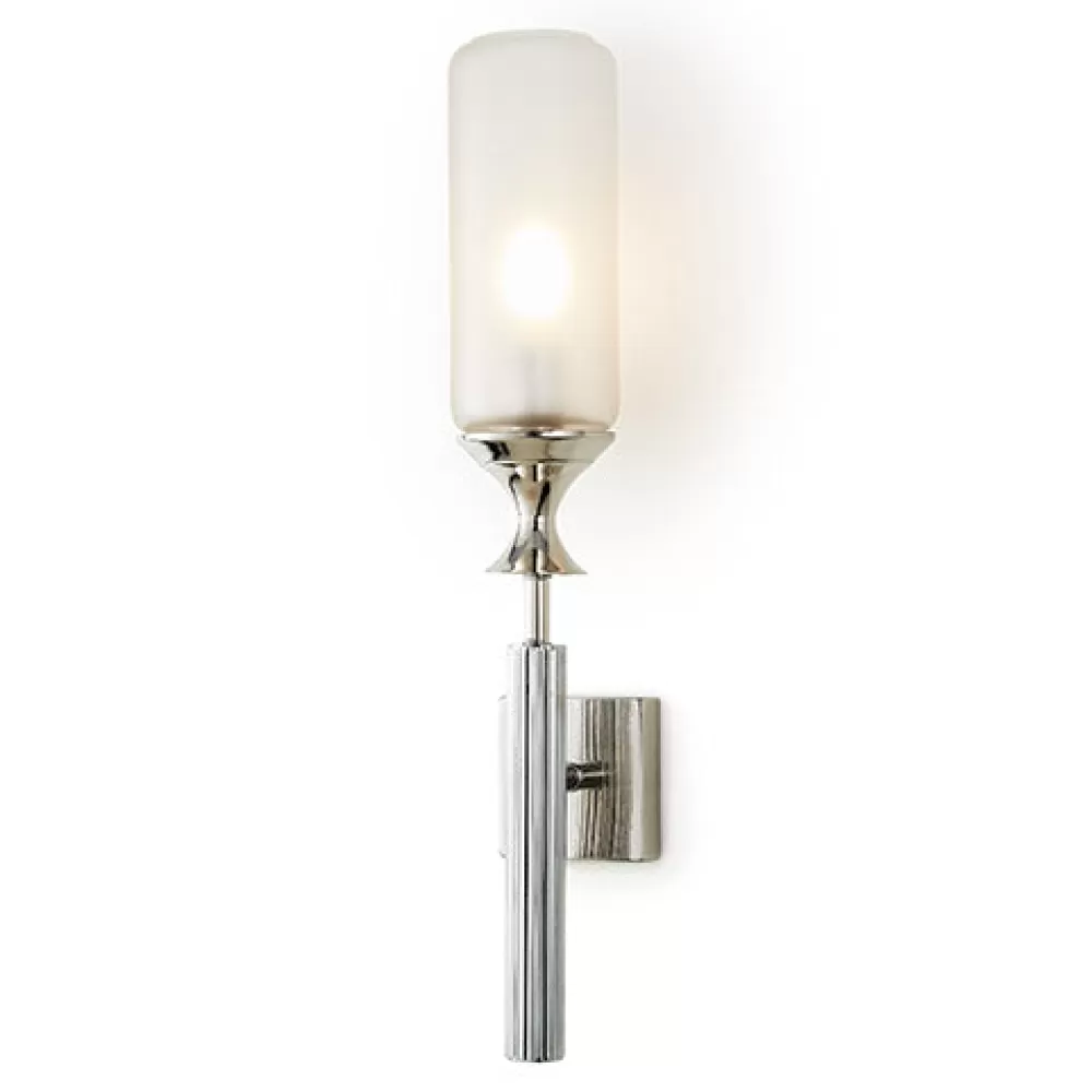 Fashion Torch Sconce Nickel - Hardwired Wall Lamps